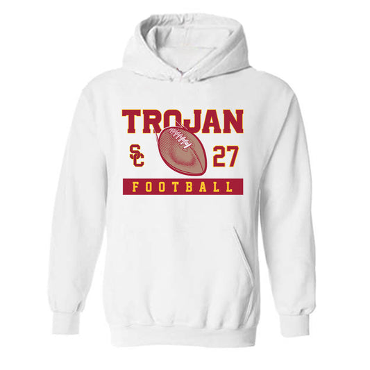 USC - NCAA Football : Riley Wormley - Sports Shersey Hooded Sweatshirt-0