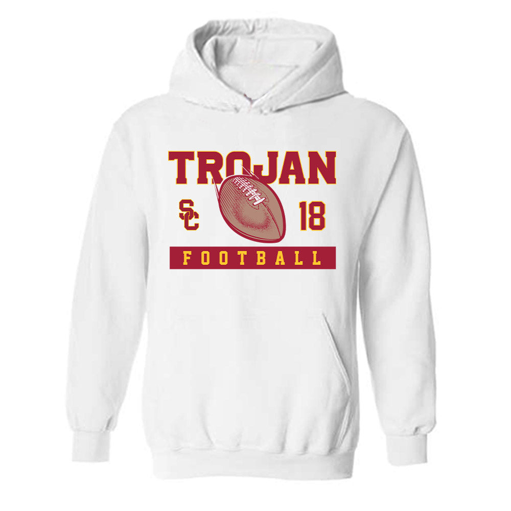 USC - NCAA Football : Joey Olsen - Sports Shersey Hooded Sweatshirt-0