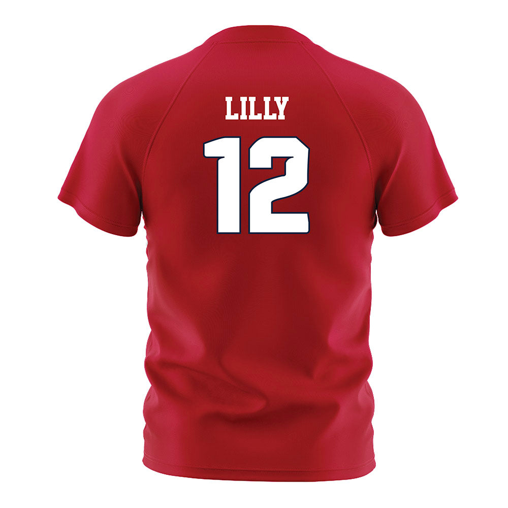 Samford - NCAA Women's Soccer : Langston Lilly - Red Soccer Jersey-1