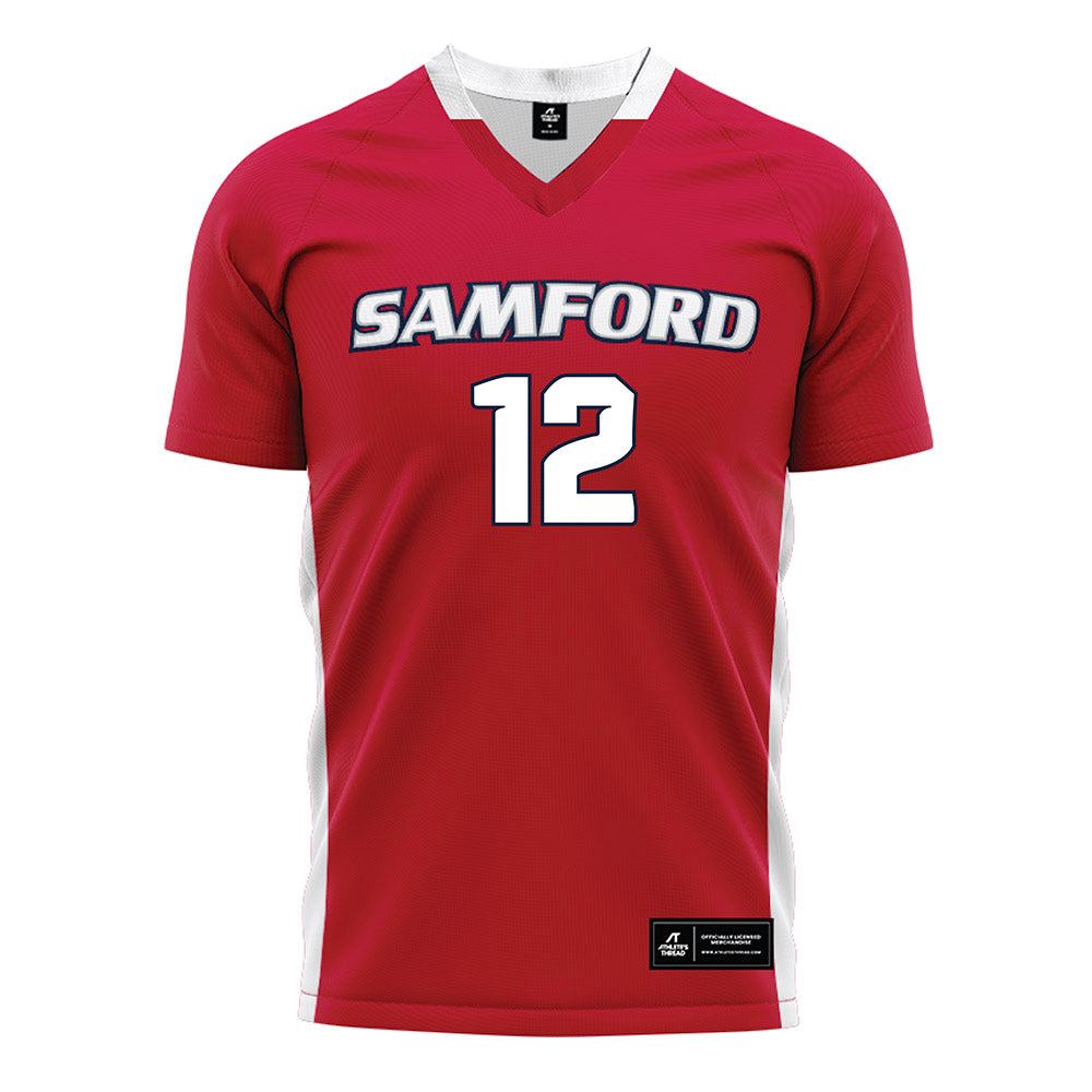 Samford - NCAA Women's Soccer : Langston Lilly - Red Soccer Jersey-0