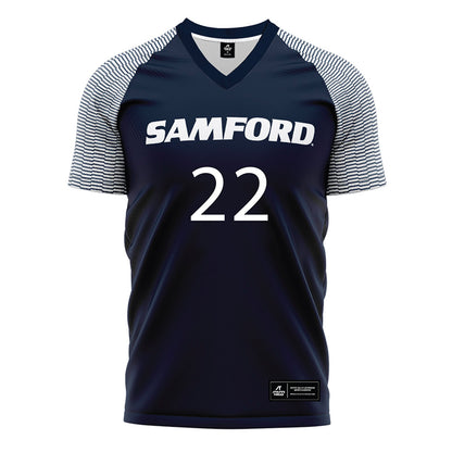 Samford - NCAA Women's Soccer : Brooklyn Miller - Navy Soccer Jersey