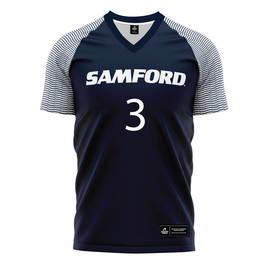 Samford - NCAA Women's Soccer : Samantha De Luca - Navy Soccer Jersey