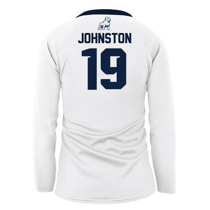 Samford - NCAA Women's Volleyball : Amelia Johnston - White Volleyball Jersey