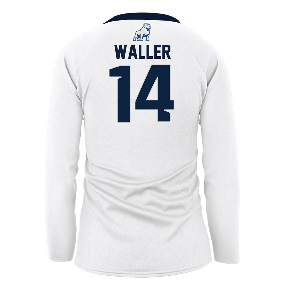 Samford - NCAA Women's Volleyball : Sydney Waller - White Volleyball Jersey-1