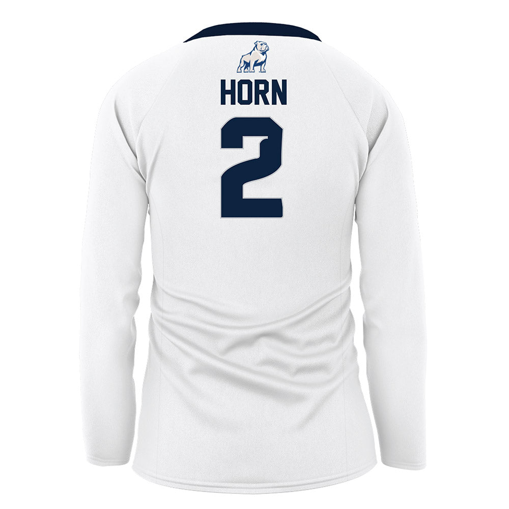 Samford - NCAA Women's Volleyball : Samantha Horn - White Volleyball Jersey