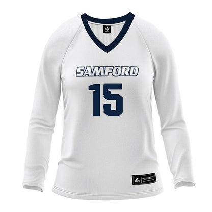 Samford - NCAA Women's Volleyball : Gracie Lynn Butler - White Volleyball Jersey