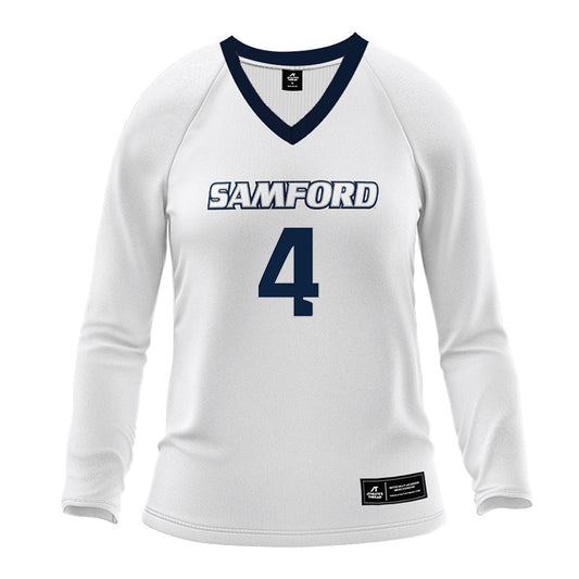 Samford - NCAA Women's Volleyball : Kaleigh Meritt - White Volleyball Jersey