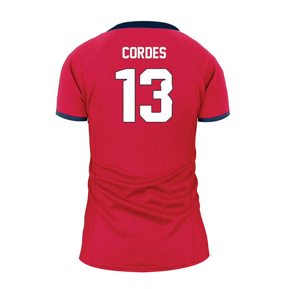 Samford - NCAA Women's Volleyball : Ally Cordes - Red Volleyball Jersey