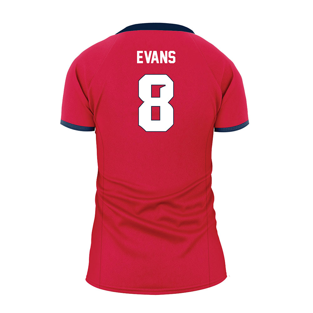 Samford - NCAA Women's Volleyball : Ashley Evans - Red Volleyball Jersey