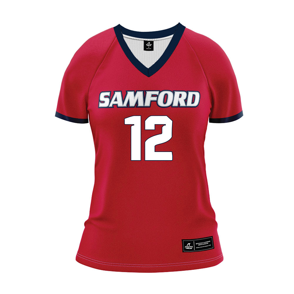 Samford - NCAA Women's Volleyball : Sydney Waller - Red Volleyball Jersey-0
