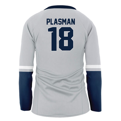 Samford - NCAA Women's Volleyball : Sophia Plasman - Grey Volleyball Jersey-1