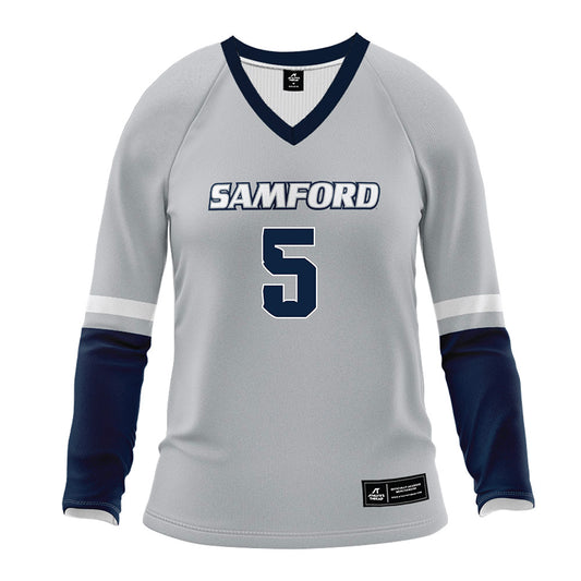 Samford - NCAA Women's Volleyball : Shea Bruntmyer - Grey Volleyball Jersey-0