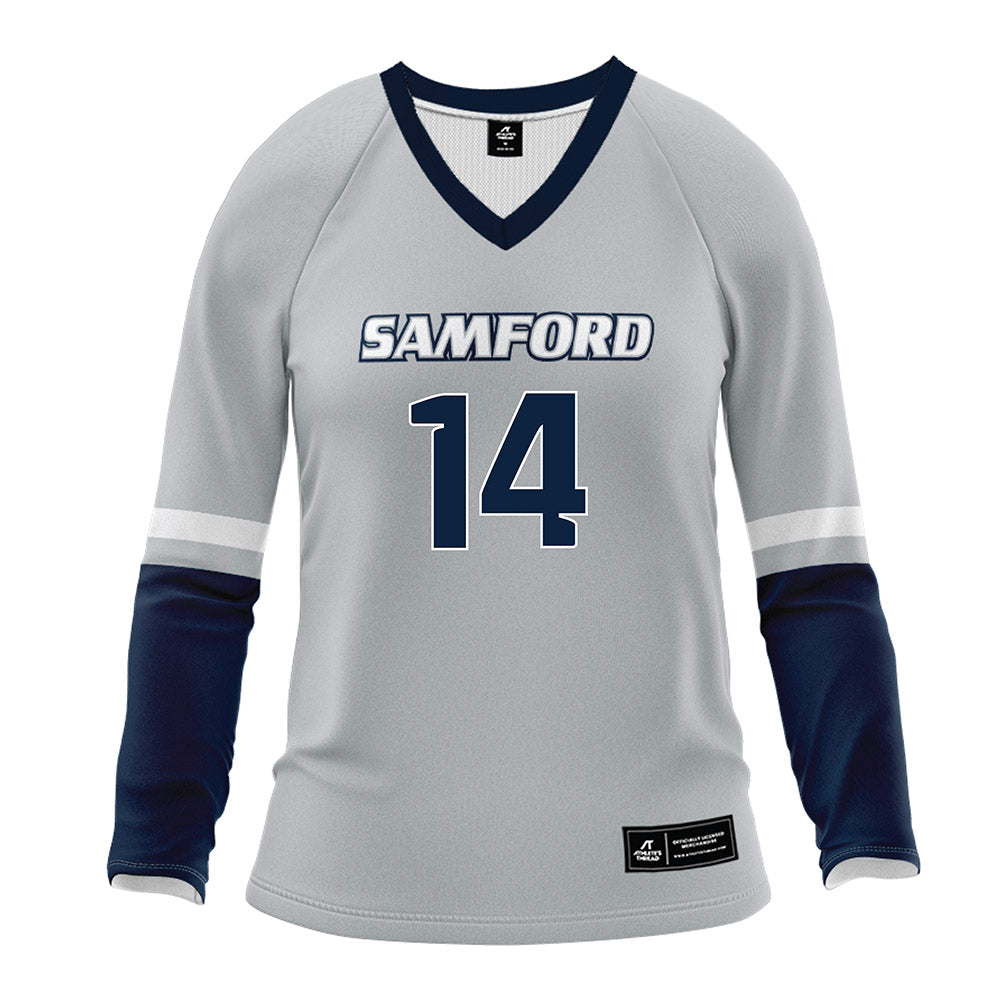 Samford - NCAA Women's Volleyball : Greer Golden - Grey Volleyball Jersey