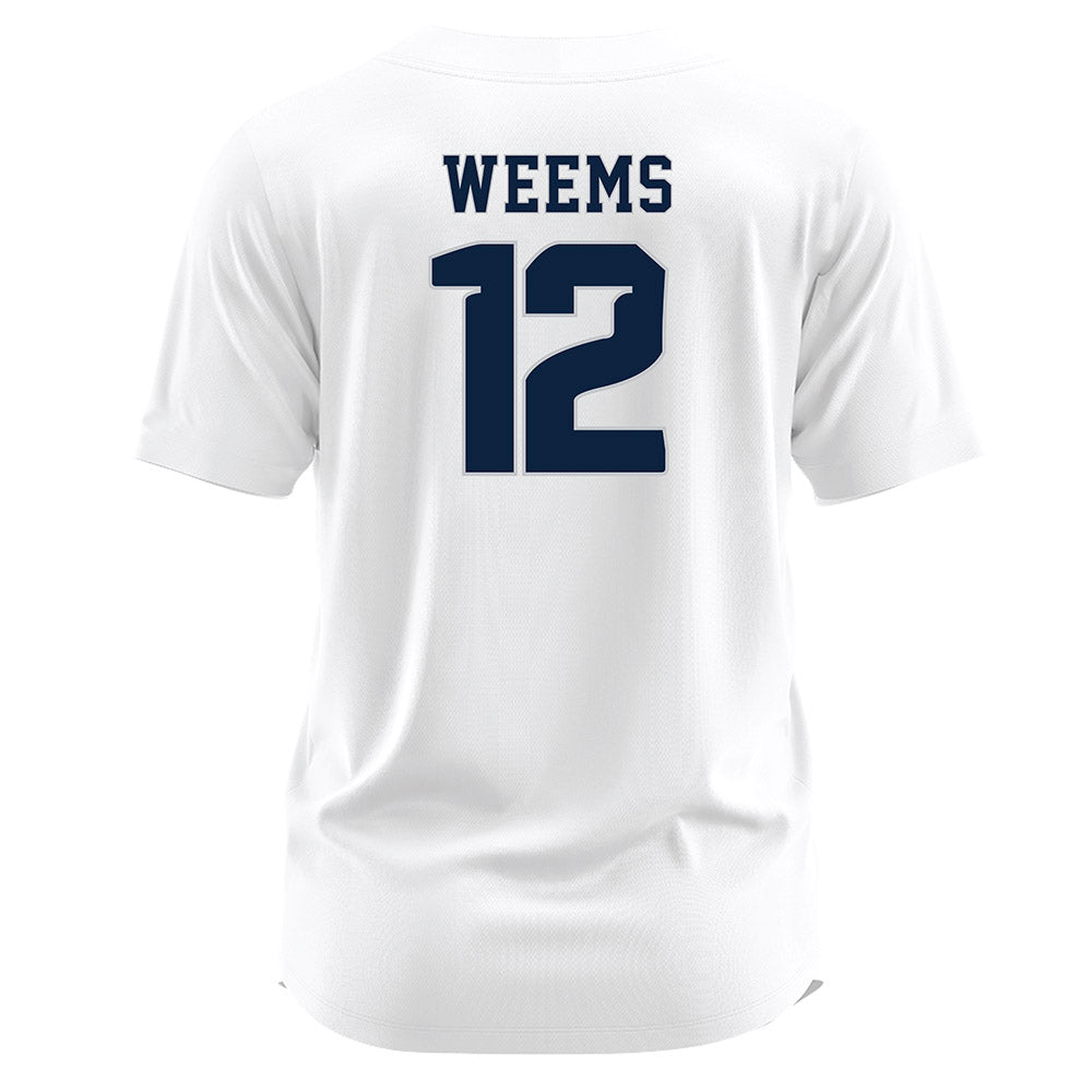 Samford - NCAA Softball : Shannon Weems - White Jersey