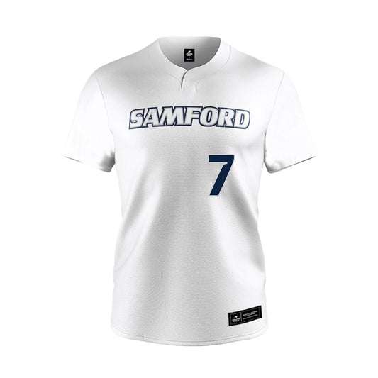 Samford - NCAA Softball : Olivia Shaw - White Jersey-0