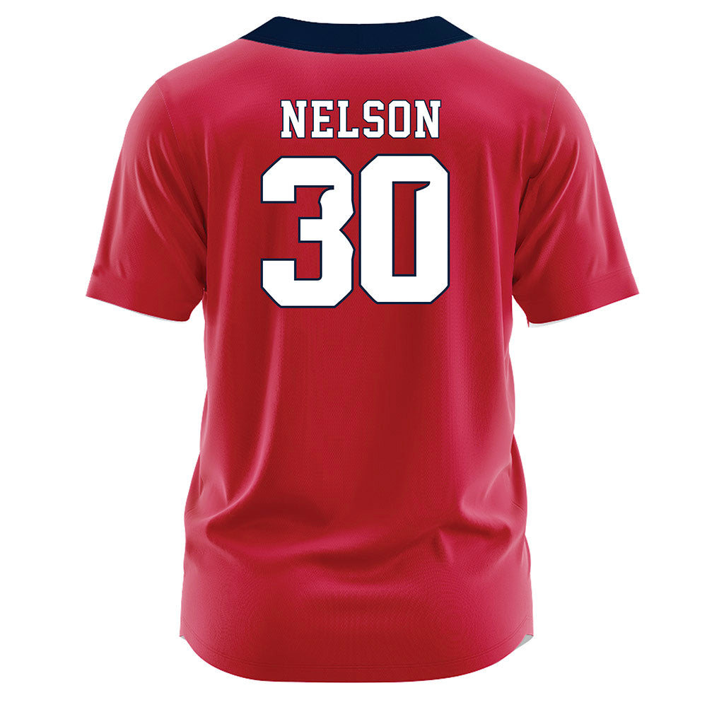 Samford - NCAA Softball : Ella Nelson - Red Jersey-1
