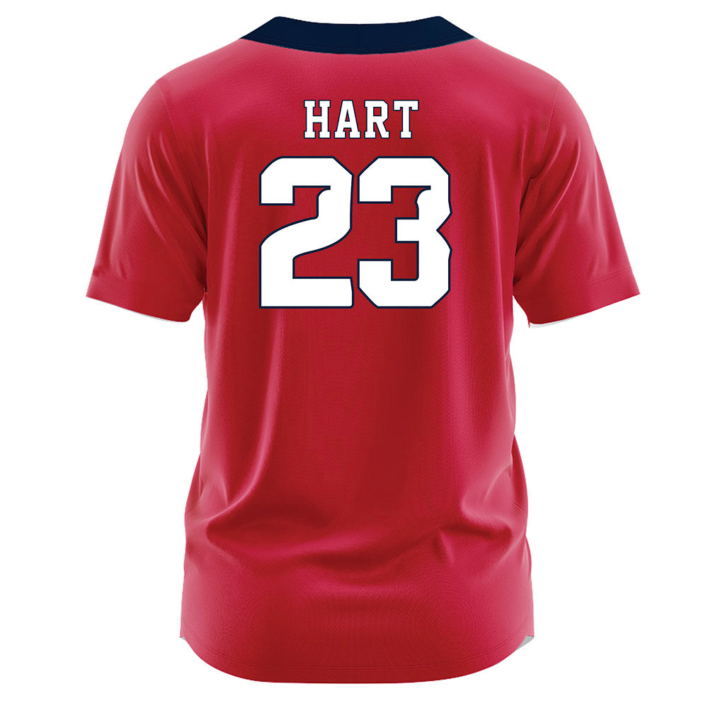 Samford - NCAA Softball : Katie Hart - Red Jersey-1