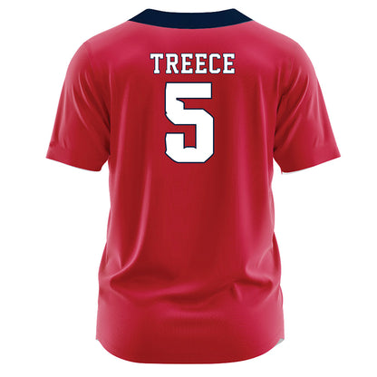 Samford - NCAA Softball : Olivia Treece - Red Jersey-1