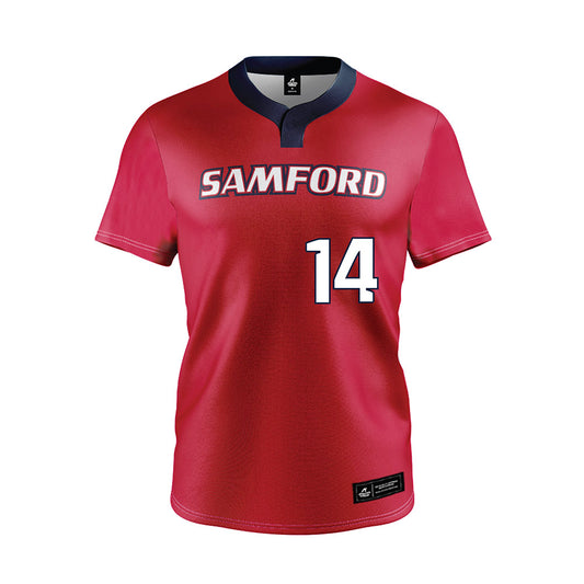 Samford - NCAA Softball : Joi Hubbard - Red Jersey-0