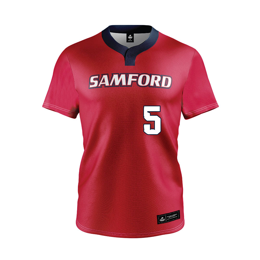 Samford - NCAA Softball : Olivia Treece - Red Jersey-0
