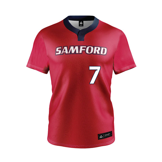Samford - NCAA Softball : Olivia Shaw - Red Jersey-0
