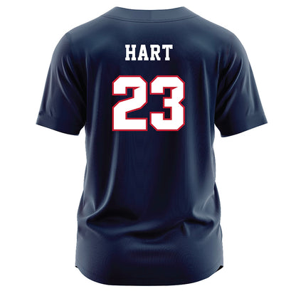 Samford - NCAA Softball : Katie Hart - Navy Jersey-1