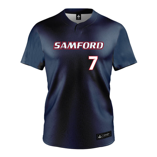 Samford - NCAA Softball : Olivia Shaw - Navy Jersey-0