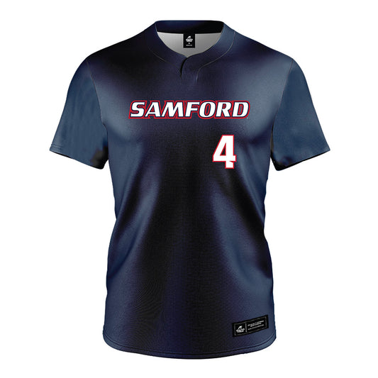 Samford - NCAA Softball : Grier Bruce - Navy Jersey