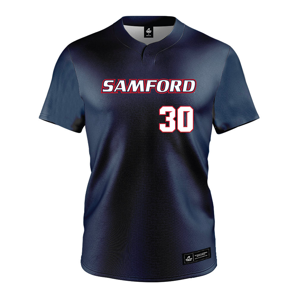 Samford - NCAA Softball : Ella Nelson - Navy Jersey-0
