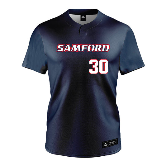 Samford - NCAA Softball : Ella Nelson - Navy Jersey-0