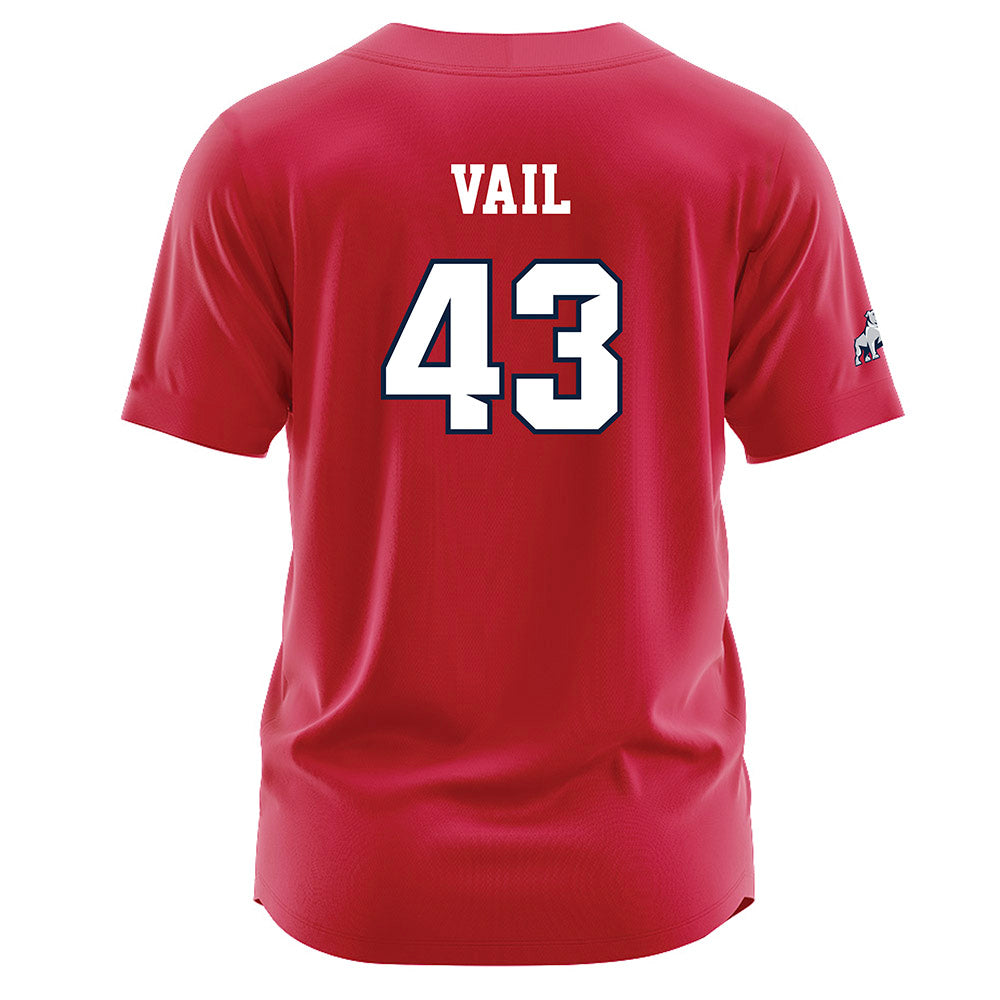 Samford - NCAA Baseball : Bodie Vail - Red Jersey-1