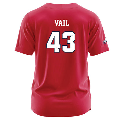 Samford - NCAA Baseball : Bodie Vail - Red Jersey-1