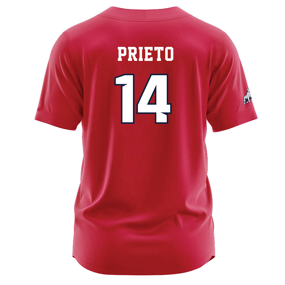 Samford - NCAA Baseball : Angelo Prieto - Red Jersey