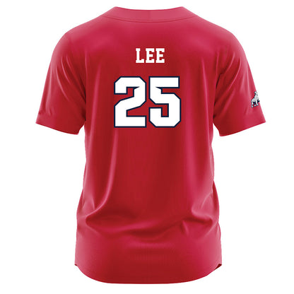 Samford - NCAA Baseball : Joseph Lee - Red Jersey-1
