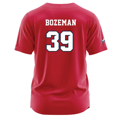 Samford - NCAA Baseball : Charlie Bozeman - Red Jersey-1