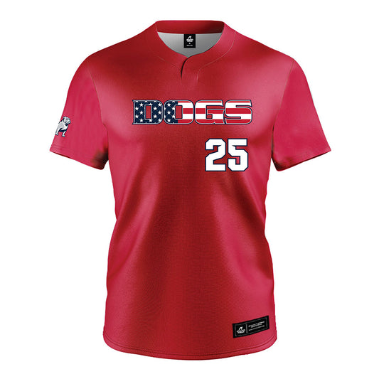 Samford - NCAA Baseball : Joseph Lee - Red Jersey-0