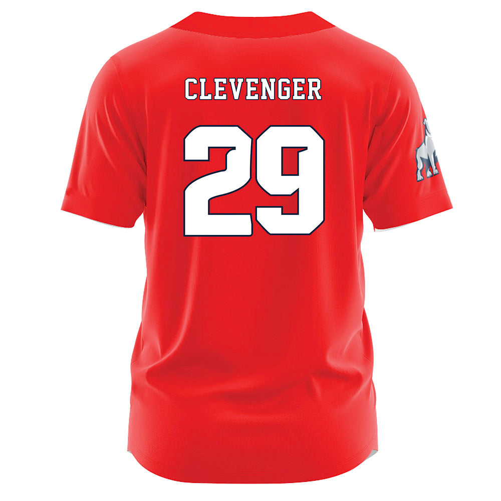 Samford - NCAA Baseball : Heath Clevenger - Red Jersey-1