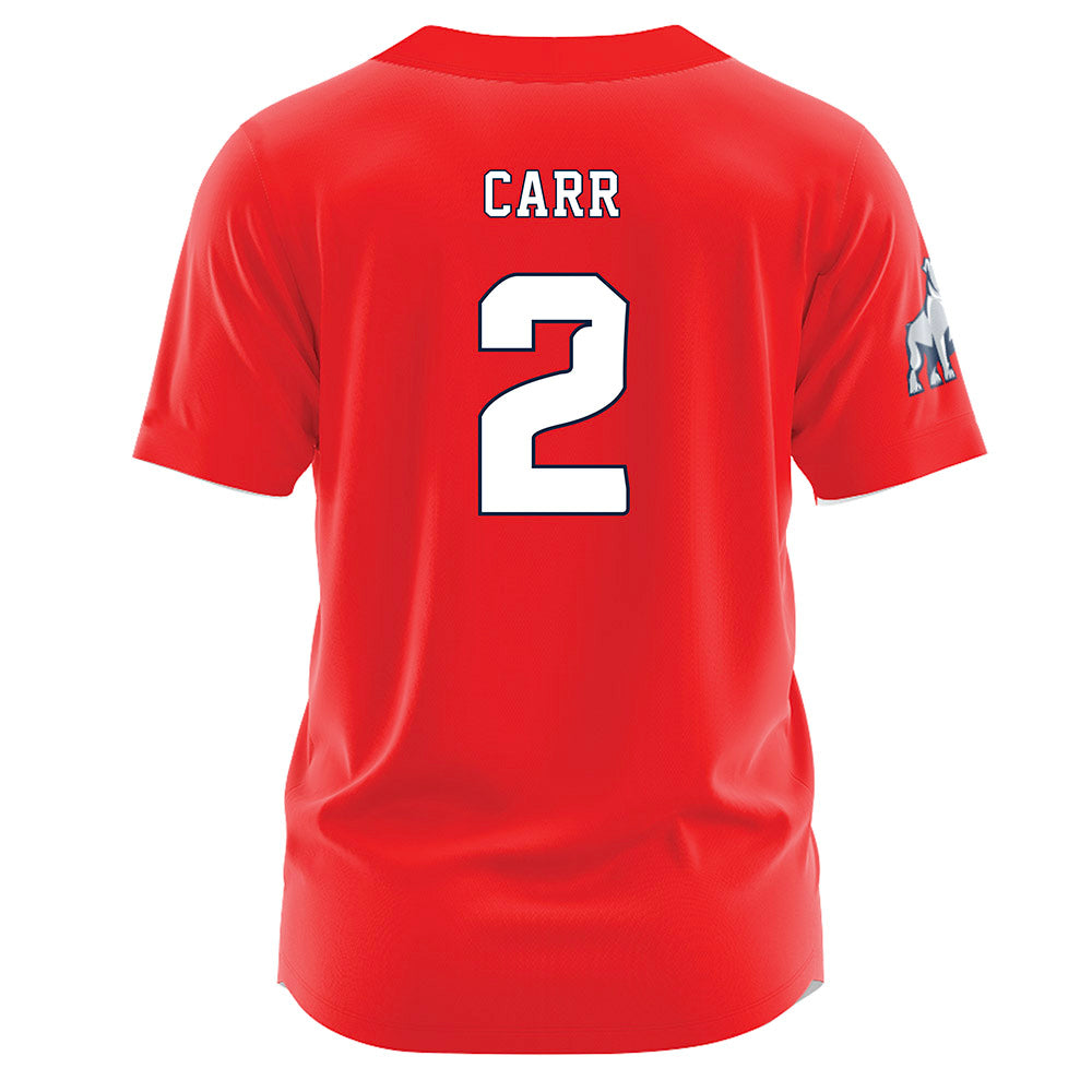 Samford - NCAA Baseball : Cade Carr - Red Jersey-1