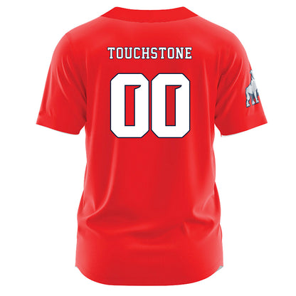 Samford - NCAA Baseball : Bray Touchstone - Red Jersey-1