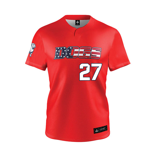 Samford - NCAA Baseball : Jake Souders - Red Jersey-0