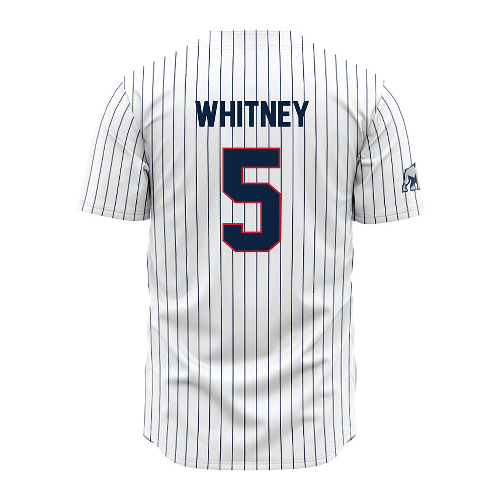 Samford - NCAA Baseball : John Whitney - Pinstripes Jersey-1