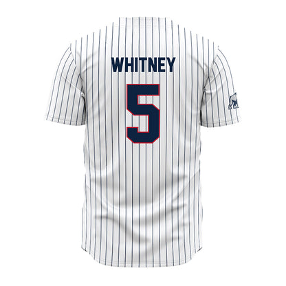 Samford - NCAA Baseball : John Whitney - Pinstripe Jersey-1