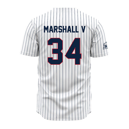 Samford - NCAA Baseball : Everett Marshall V - Pinstripe Jersey-1