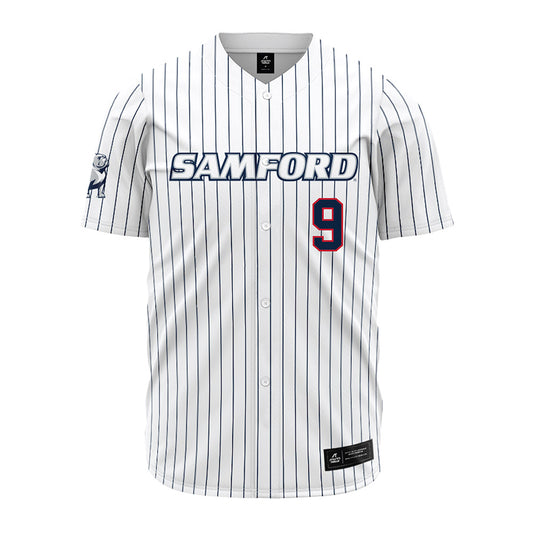 Samford - NCAA Baseball : Drew Druckenmiller - Pinstripe Jersey-0