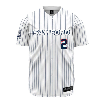 Samford - NCAA Baseball : Cade Carr - Pinstripe Jersey-0