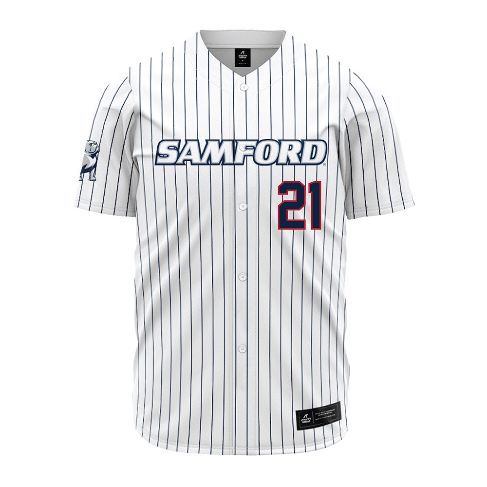 Samford - NCAA Baseball : Bear Horowicz - Pinstripe Jersey-0
