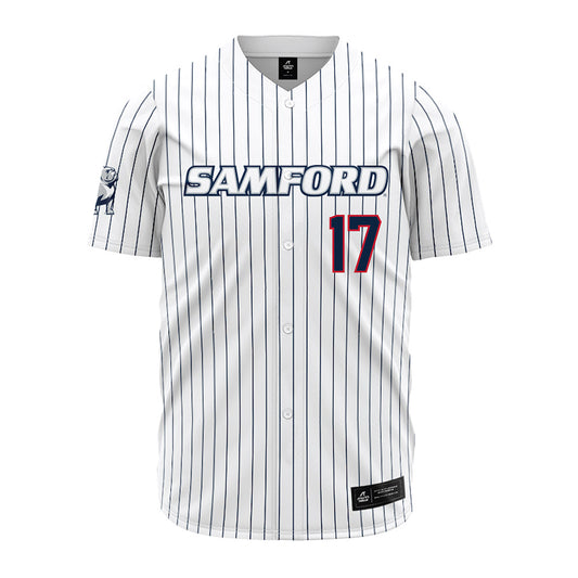 Samford - NCAA Baseball : Hayden Perry - Pinstripe Jersey-0