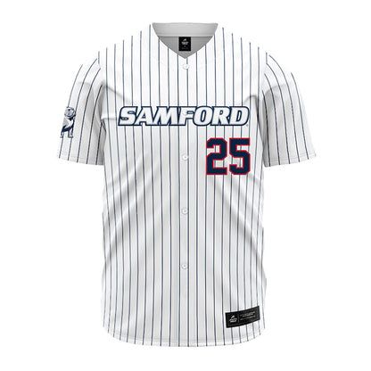Samford - NCAA Baseball : Joseph Lee - Pinstripe Jersey-0
