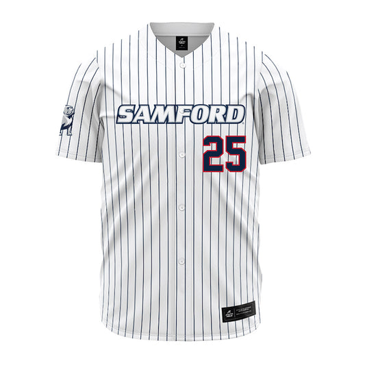 Samford - NCAA Baseball : Joseph Lee - Pinstripe Jersey-0