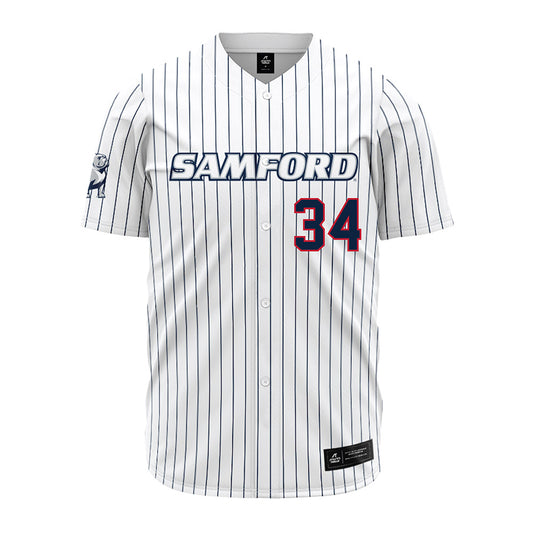 Samford - NCAA Baseball : Everett Marshall V - Pinstripe Jersey-0
